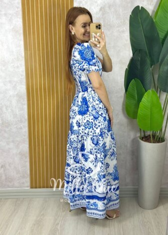 Milla Chic - millachic com br vestido paty em tule floral copia 1 Vestido Grécia em Alfaiataria - Azul Naval - Milla Chic