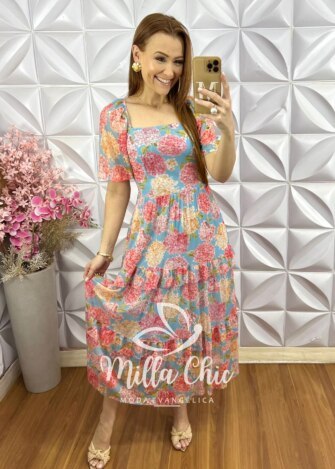 Vestido Paty em Tule - Primavera - Milla Chic