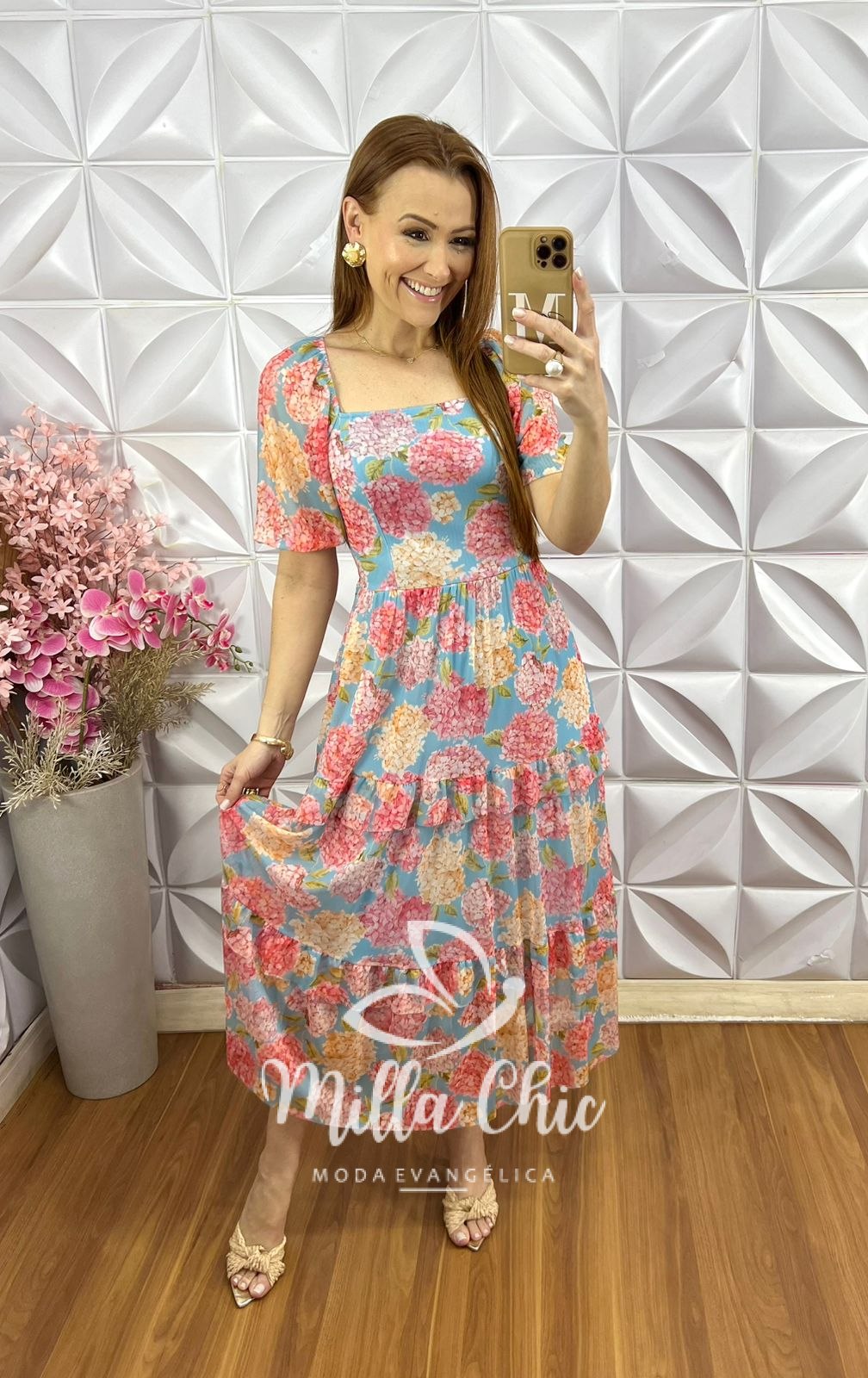 Milla Chic - millachic com br vestido paty em tule primavera 1 Vestido Paty em Tule - Primavera - Milla Chic