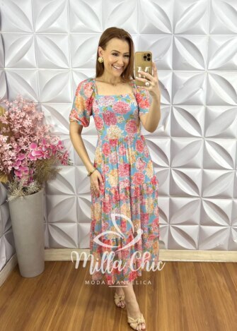Milla Chic - millachic com br vestido paty em tule primavera Vestido Paty em Tule - Primavera - Milla Chic