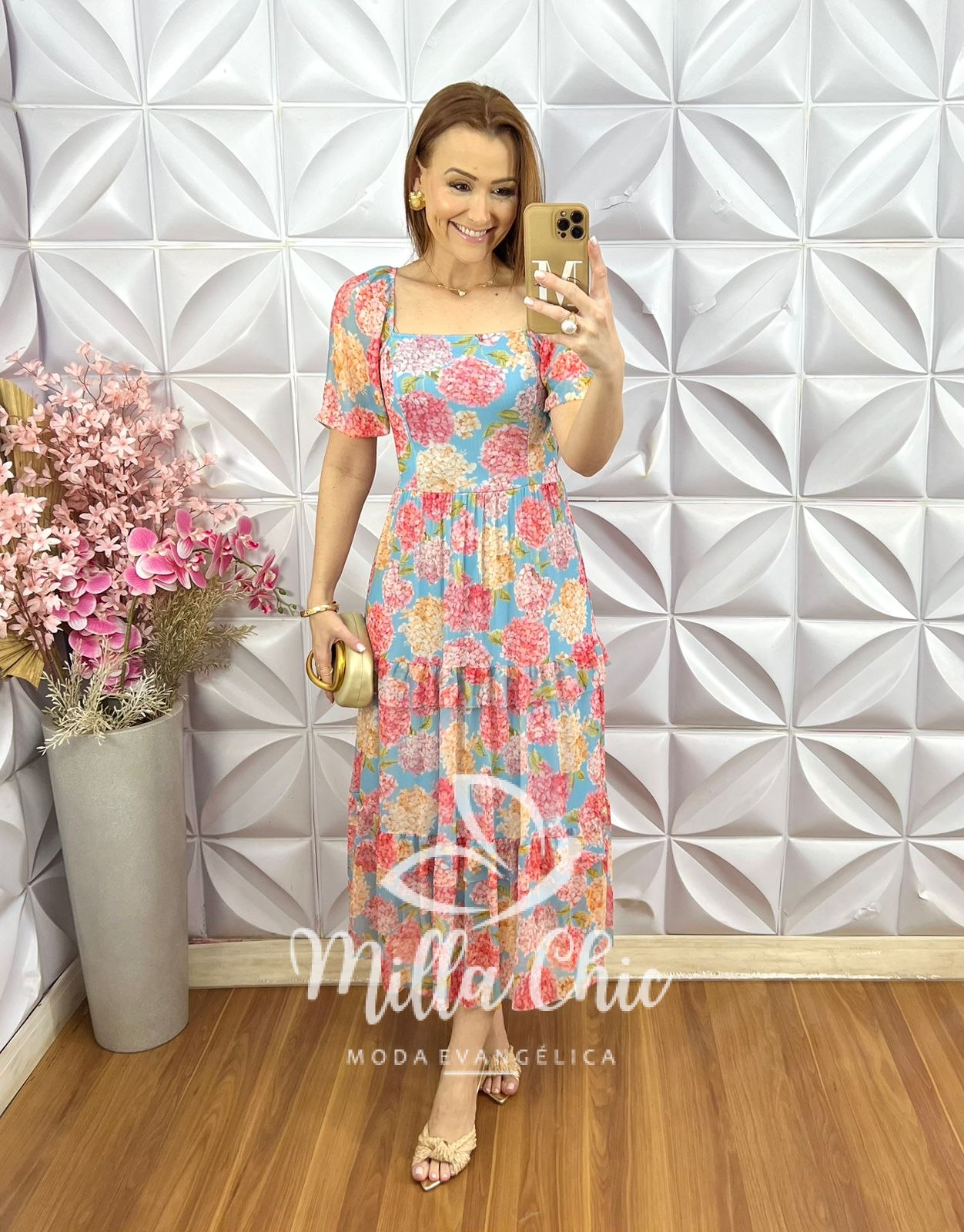 Milla Chic - millachic com br vestido paty em tule primavera 4 Vestido Paty em Tule - Primavera - Milla Chic