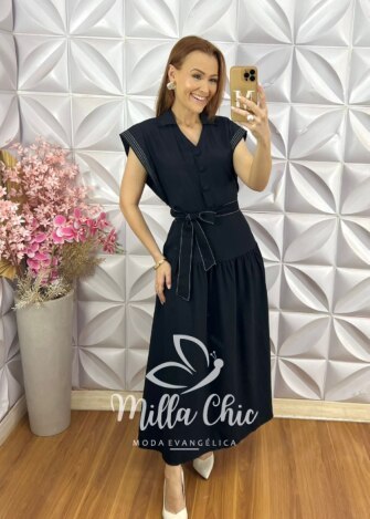 Milla Chic - millachic com br vestido paty em tule primavera copia 1 Vestido Paty em Tule - Floral - Milla Chic