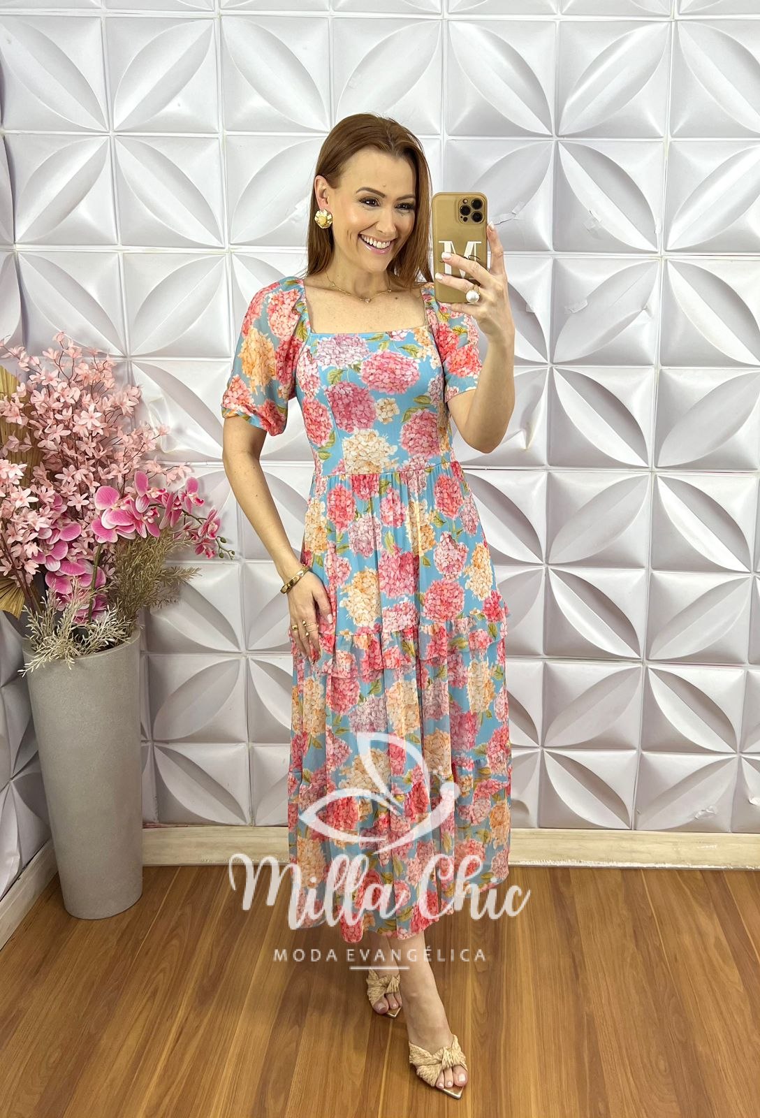 Milla Chic - millachic com br vestido paty em tule primavera Vestido Paty em Tule - Primavera - Milla Chic