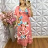 Vestido Salinas Estampado - Rosa Flamingo - Milla Chic