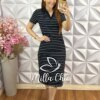 Milla Chic - millachic com br vestido sofia em malha algodao azul copia 3 Vestido Sofia em Malha Algodão - Preto - Milla Chic