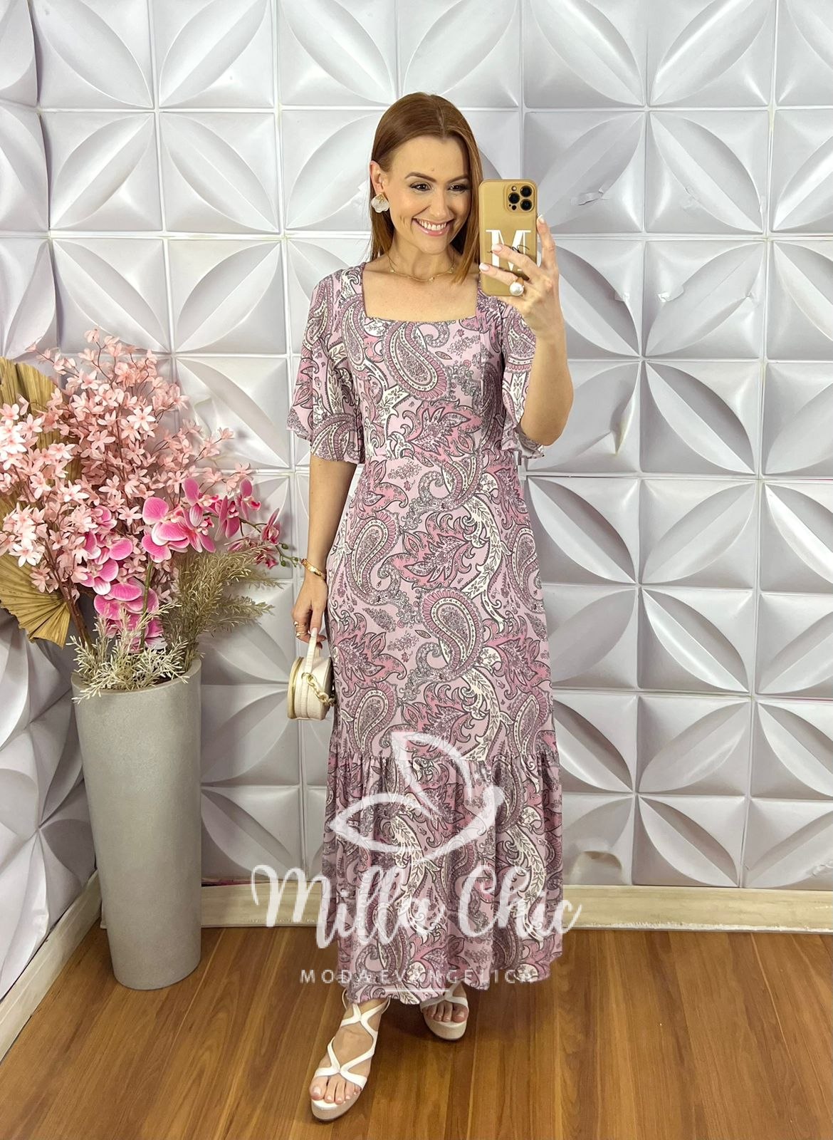 Milla Chic - millachic com br vestido tarsila em viscosarja azul copia Vestido Tarsila em Viscosarja - Lilás - Milla Chic