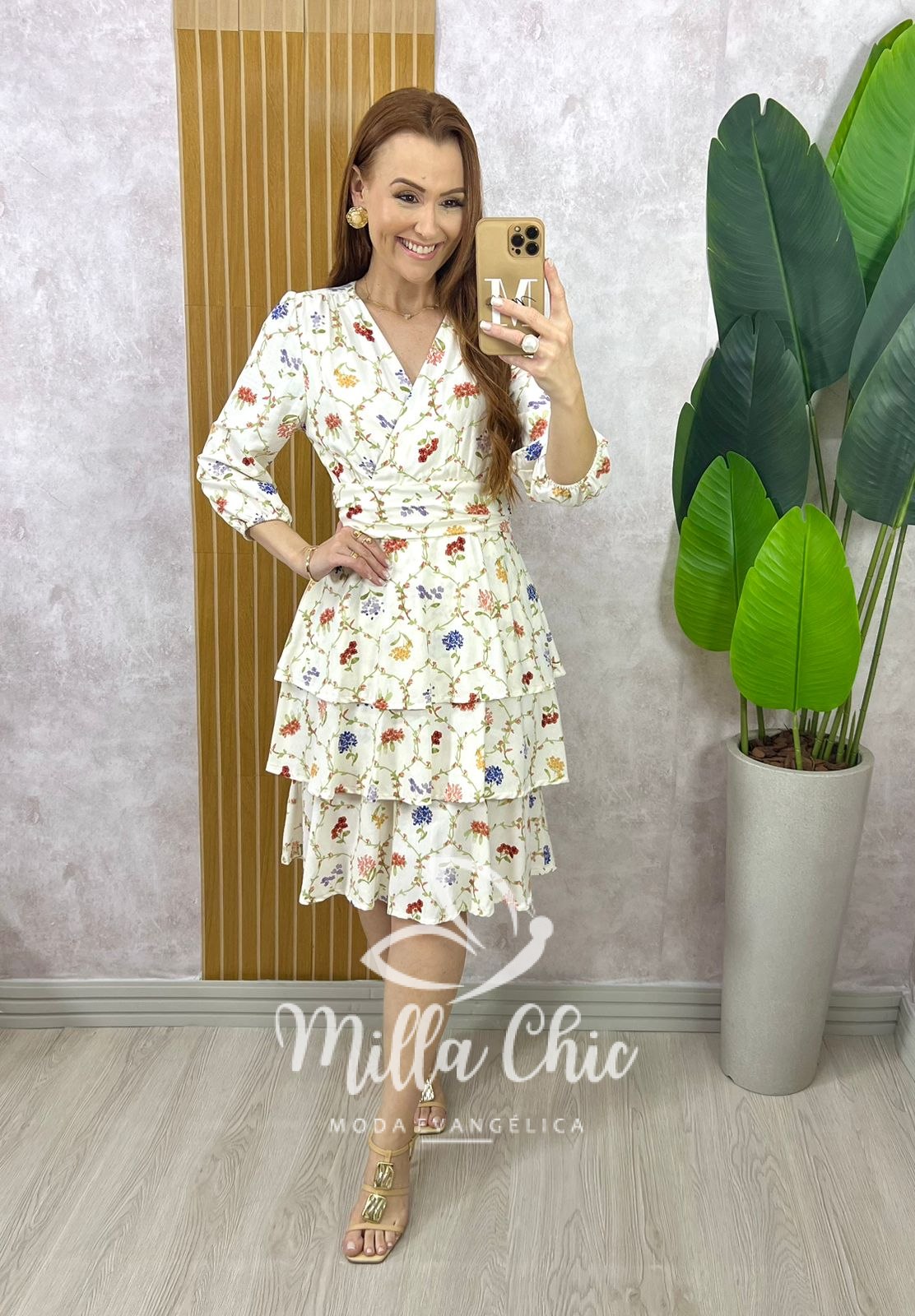 Milla Chic - millachic com br vestido veneza em linho 2 Vestido Veneza Em Linho - Off White - Milla Chic