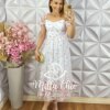 Vestido Yasmin em Chiffon - Branco - Milla Chic