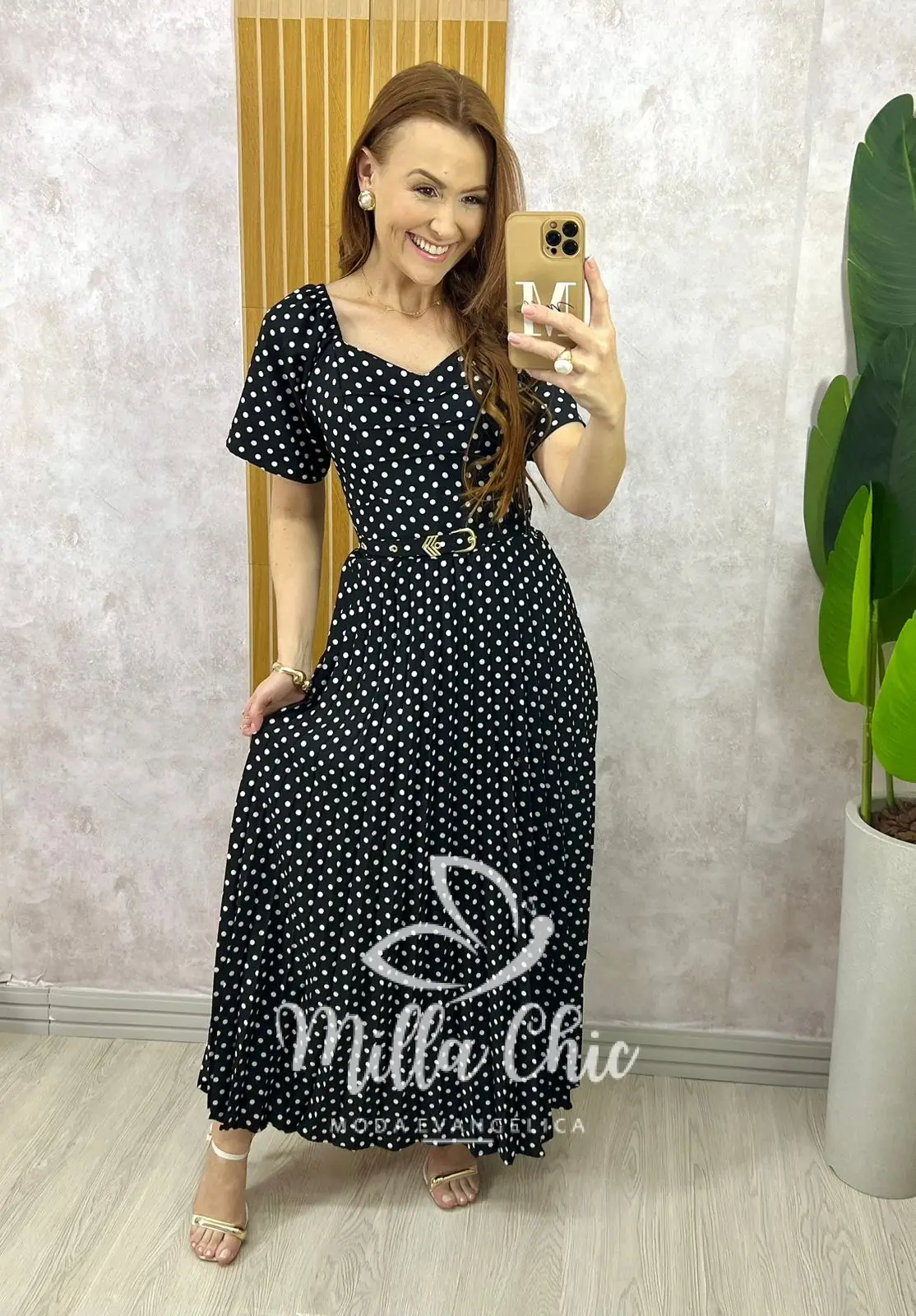 Vestido Sevilha Em Póa – Preto – Milla Chic Vestido Sevilha Em Póa - Preto - Milla Chic