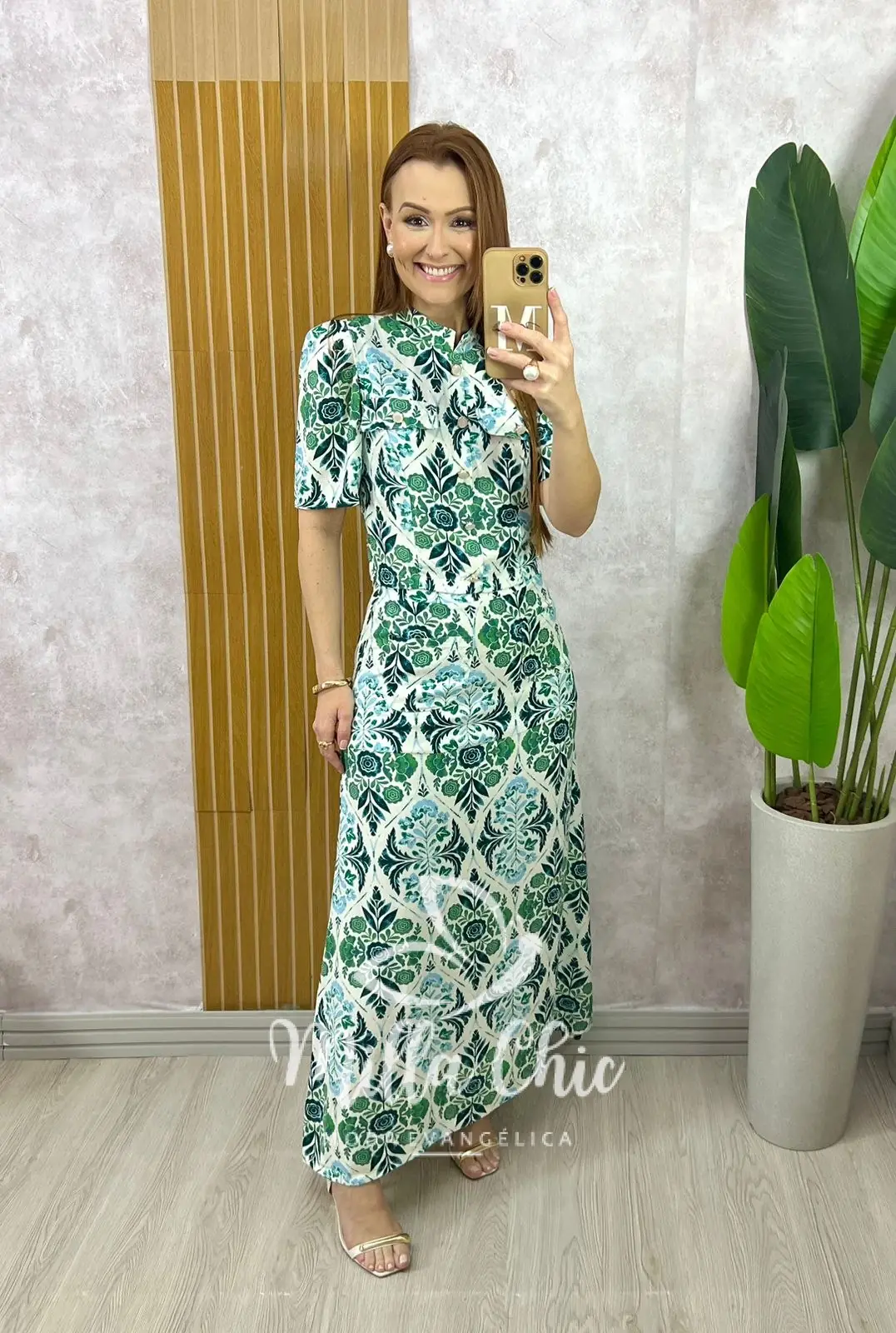 Conjunto Olívia em Linho Estampado – Azul Marinho – Milla Chic Conjunto Olívia em Linho Estampado - Azul Marinho - Milla Chic