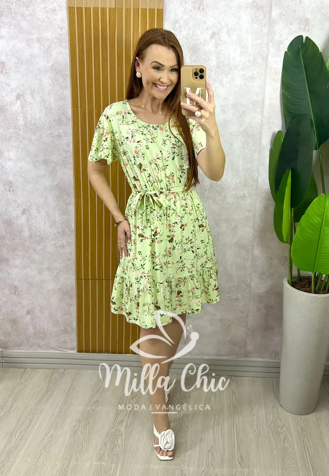 Vestido Noêmia Em Viscolinho – Verde – Milla Chic Vestido Noêmia Em Viscolinho - Verde - Milla Chic