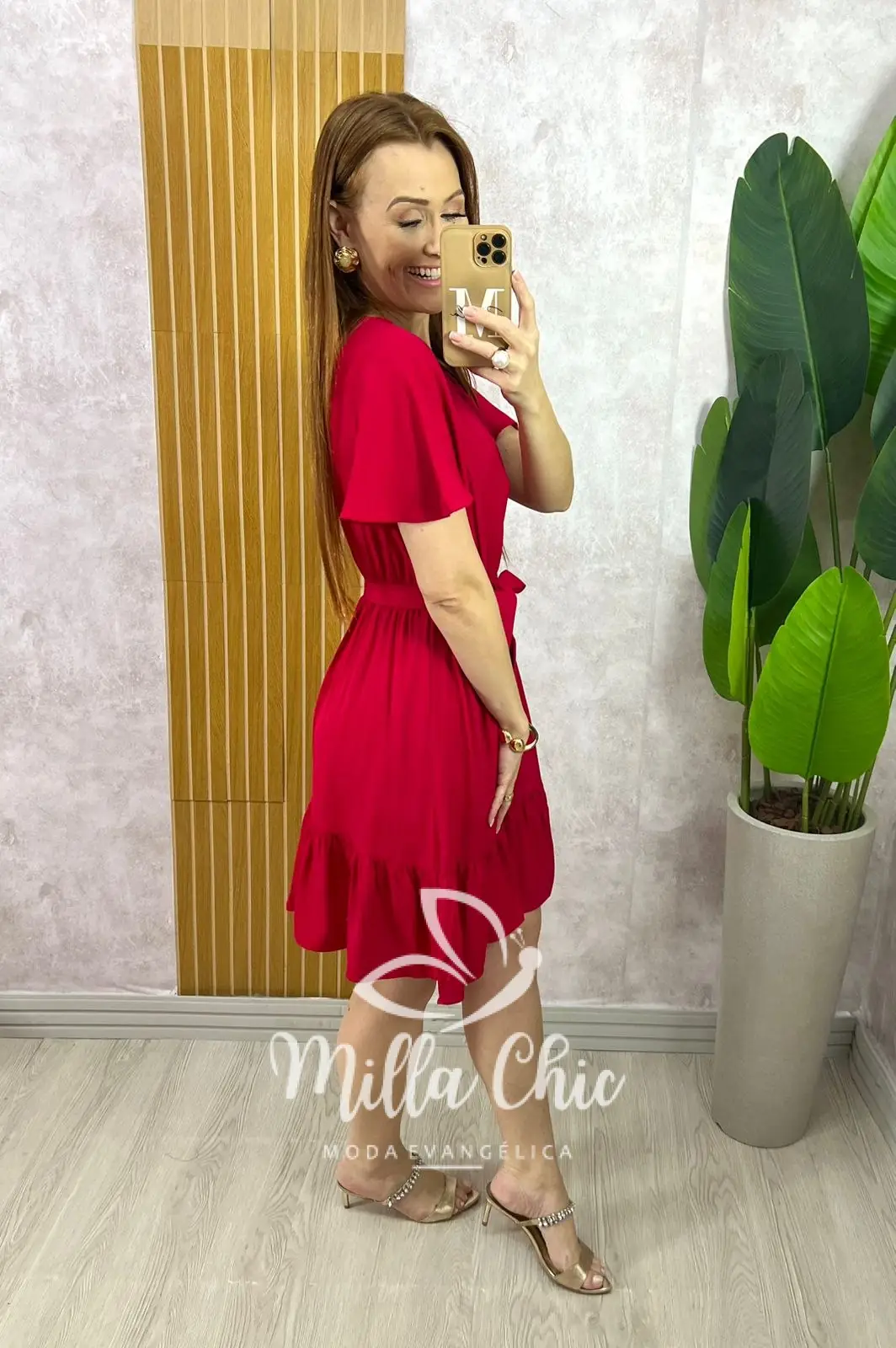 Vestido Noêmia Em Viscolinho – Vermelho – Milla Chic Vestido Noêmia Em Viscolinho - Vermelho - Milla Chic