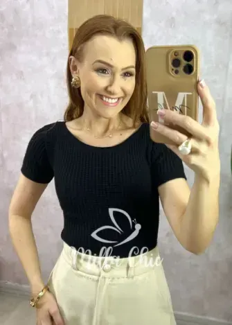 Blusa Neide em Tricot – Bordô – Milla Chic Blusa Neide em Tricot - Bordô - Milla Chic