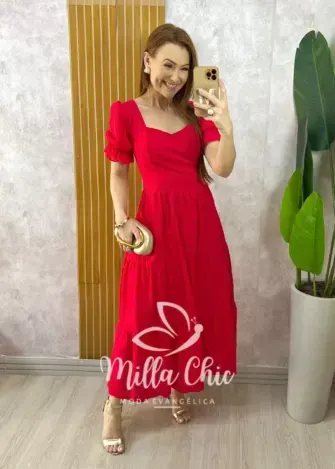 Blusa Adelaide Manga Guipper - Rosa Baby - Milla Chic