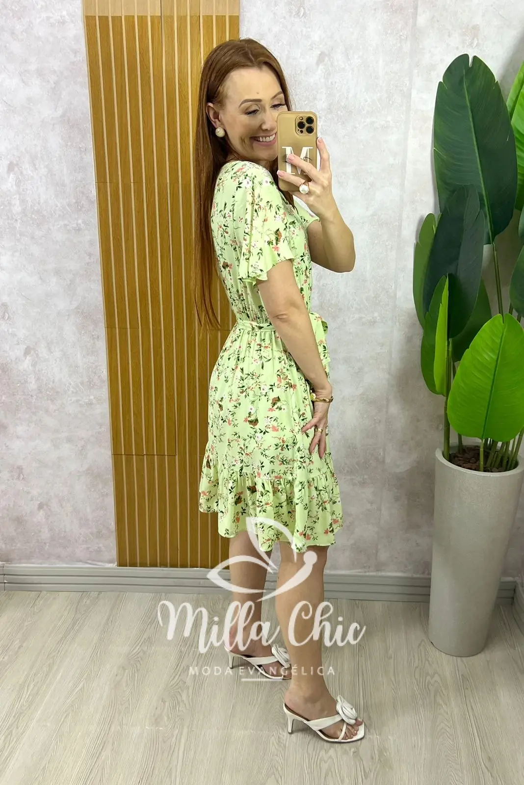 Vestido Noêmia Em Viscolinho – Verde – Milla Chic Vestido Noêmia Em Viscolinho - Verde - Milla Chic
