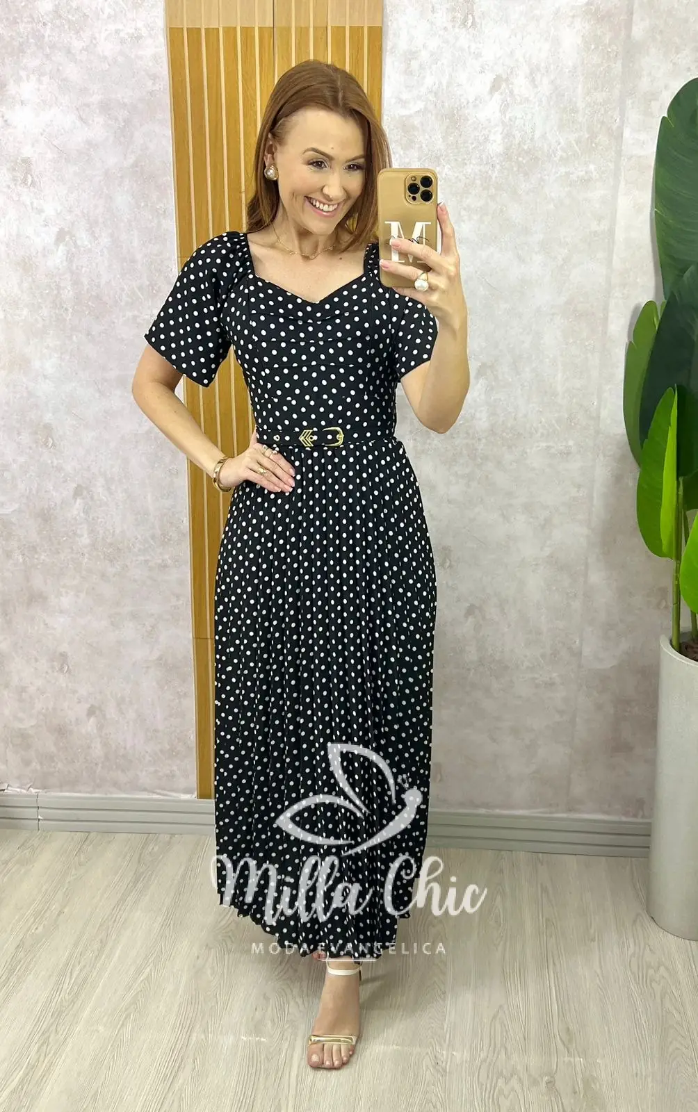 Vestido Sevilha Em Póa – Preto – Milla Chic Vestido Sevilha Em Póa - Preto - Milla Chic