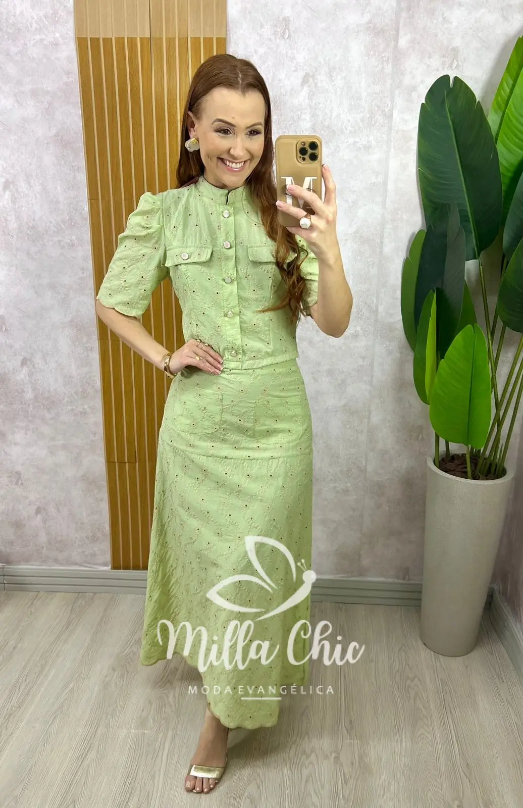 Conjunto Andresa em Lesie Algodão Bordada – Menta – Milla Chic Conjunto Andresa em Lesie Algodão Bordada - Menta - Milla Chic