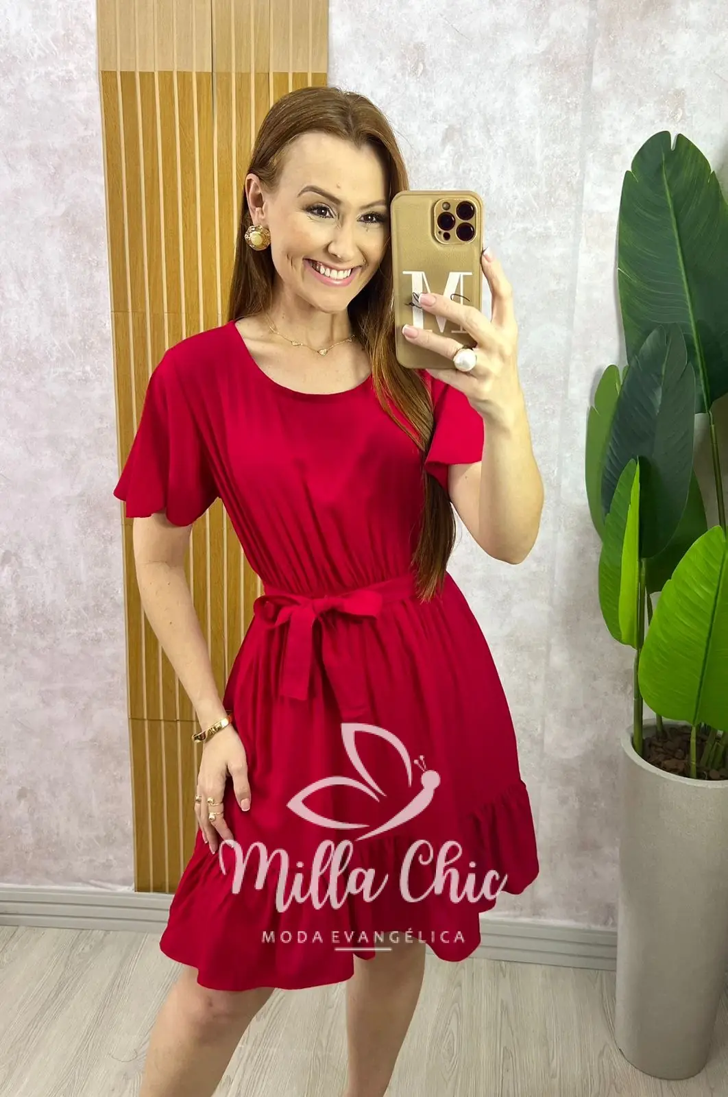 Vestido Noêmia Em Viscolinho – Vermelho – Milla Chic Vestido Noêmia Em Viscolinho - Vermelho - Milla Chic