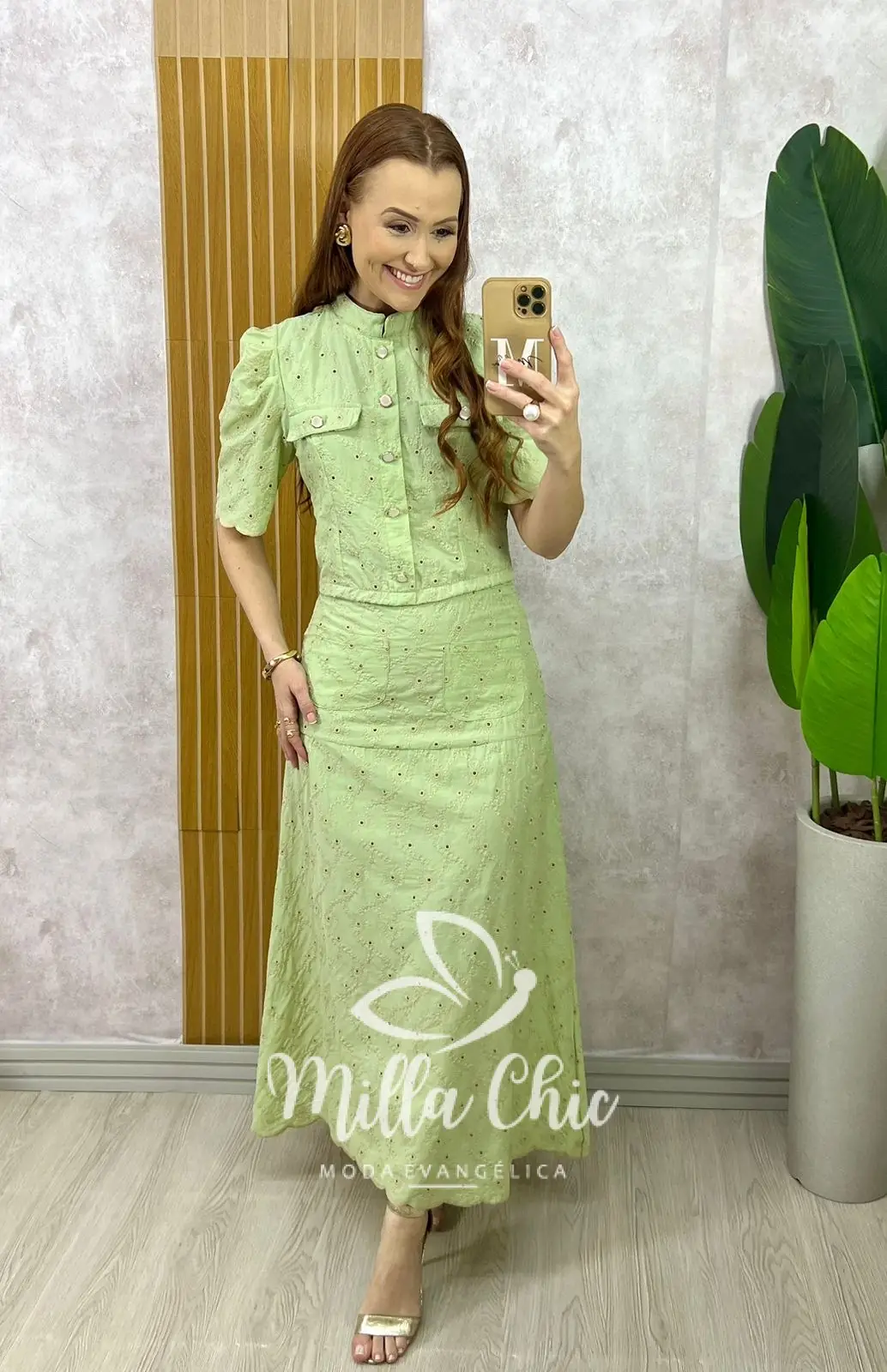 Conjunto Andresa em Lesie Algodão Bordada – Menta – Milla Chic Conjunto Andresa em Lesie Algodão Bordada - Menta - Milla Chic