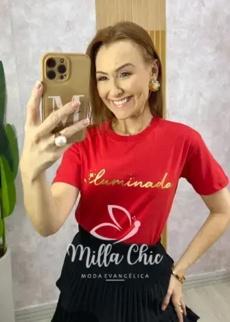 T-shirt Iluminada- Vermelha - Milla Chic