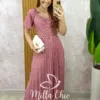 Vestido Sevilha Em Póa - Rosê - Milla Chic