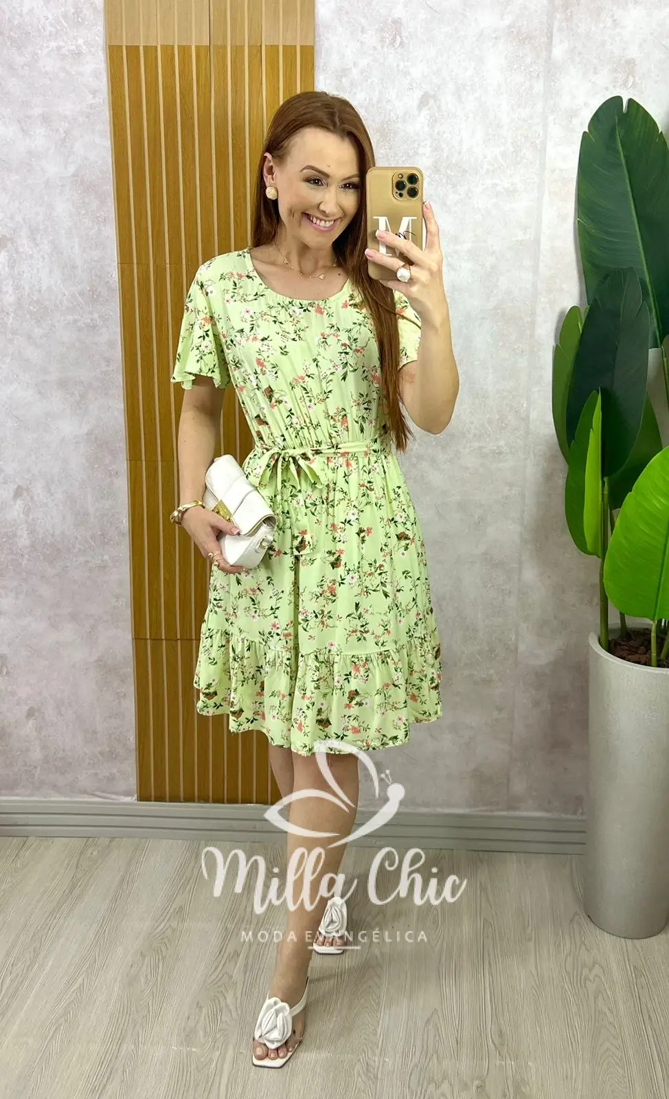 Vestido Noêmia Em Viscolinho – Verde – Milla Chic Vestido Noêmia Em Viscolinho - Verde - Milla Chic