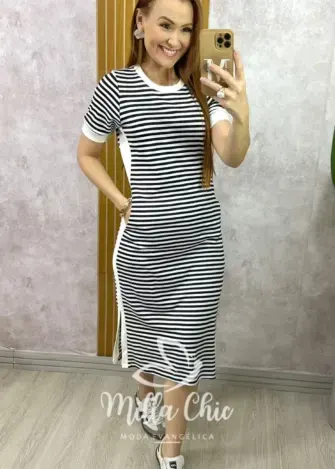 Vestido Consuelo - P&B - Milla Chic