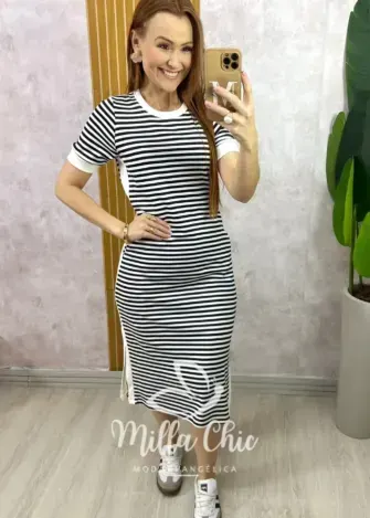 Vestido Consuelo - P&B - Milla Chic