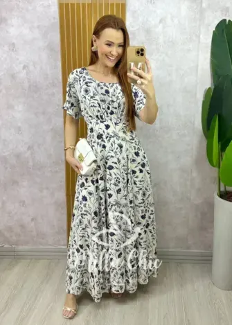 Vestido Esmeralda - Azul Marinho - Milla Chic