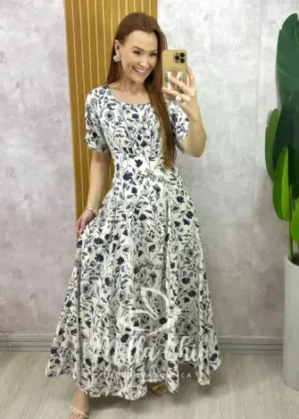 Vestido Esmeralda – Azul Marinho – Milla Chic Vestido Esmeralda - Azul Marinho - Milla Chic