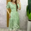 Vestido Lilian Em Viscolinho - Verde - Milla Chic