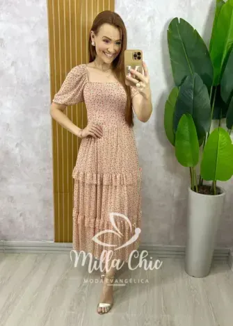 Vestido Paty em Tule - Floral - Milla Chic