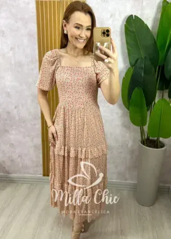 Vestido Paty em Tule - Floral - Milla Chic