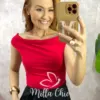 Body Adele Em Fluity - Vermelho - Milla Chic