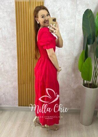 Blusa Adelaide Manga Guipper - Rosa Baby - Milla Chic