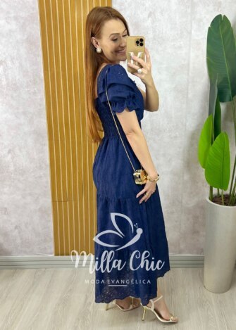 Blusa Adelaide Manga Guipper - Rosa Baby - Milla Chic