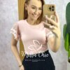 Milla Chic - millachic com br blusa dalila em malha manga em tule rosa Blusa Dalila Em Malha Manga Em Tule - Rosa - Milla Chic