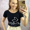 Blusa Neide em Tricot - Bordô - Milla Chic