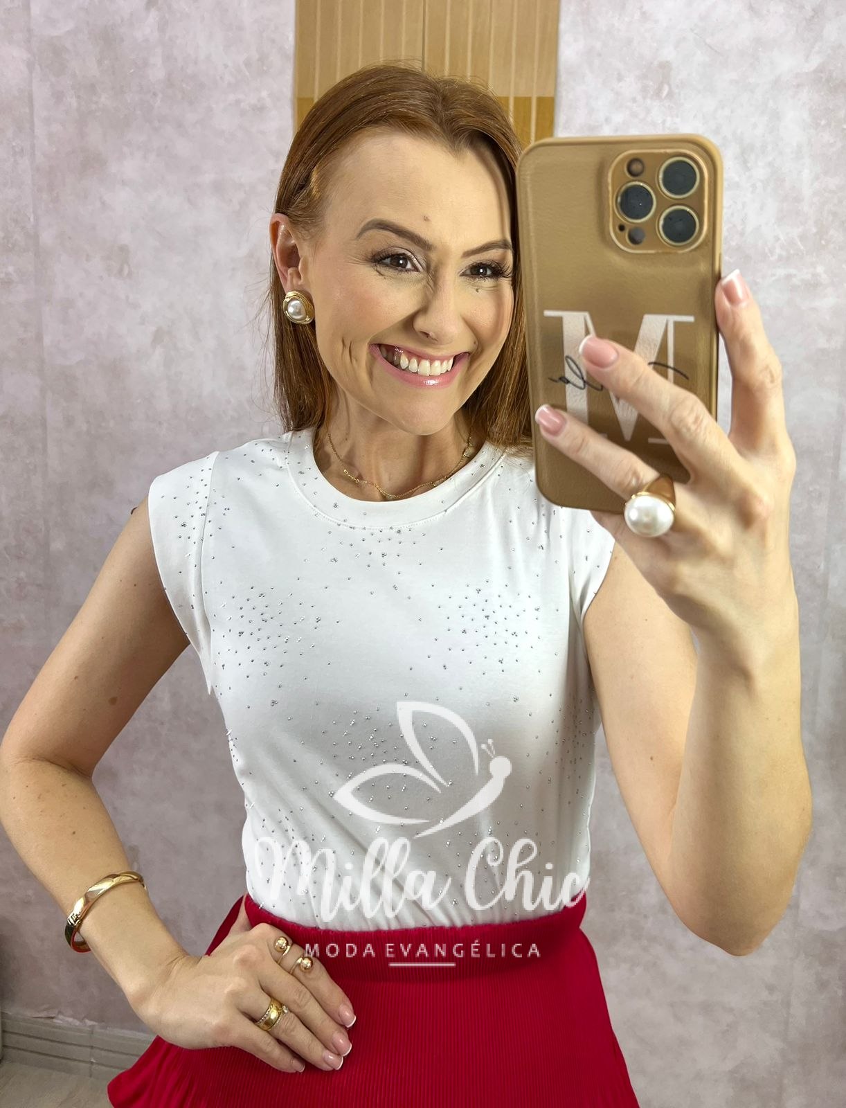 Milla Chic - millachic com br blusa pandora em malha com aplicacao branca Blusa Pandora Em Malha Com Aplicação - Branca - Milla Chic