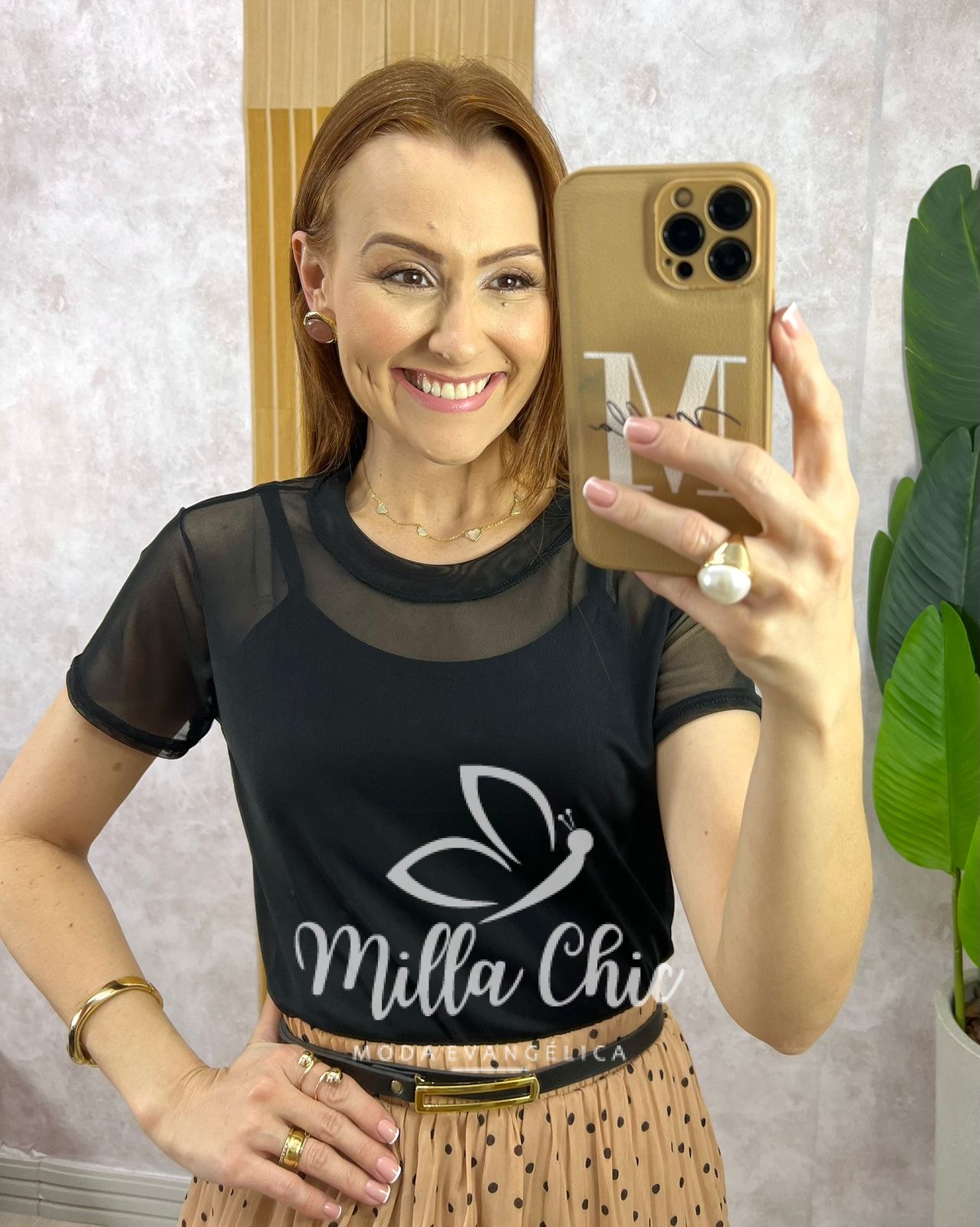 Milla Chic - millachic com br blusa penelope em tule preta 2 Blusa Penélope Em Tule - Preta - Milla Chic