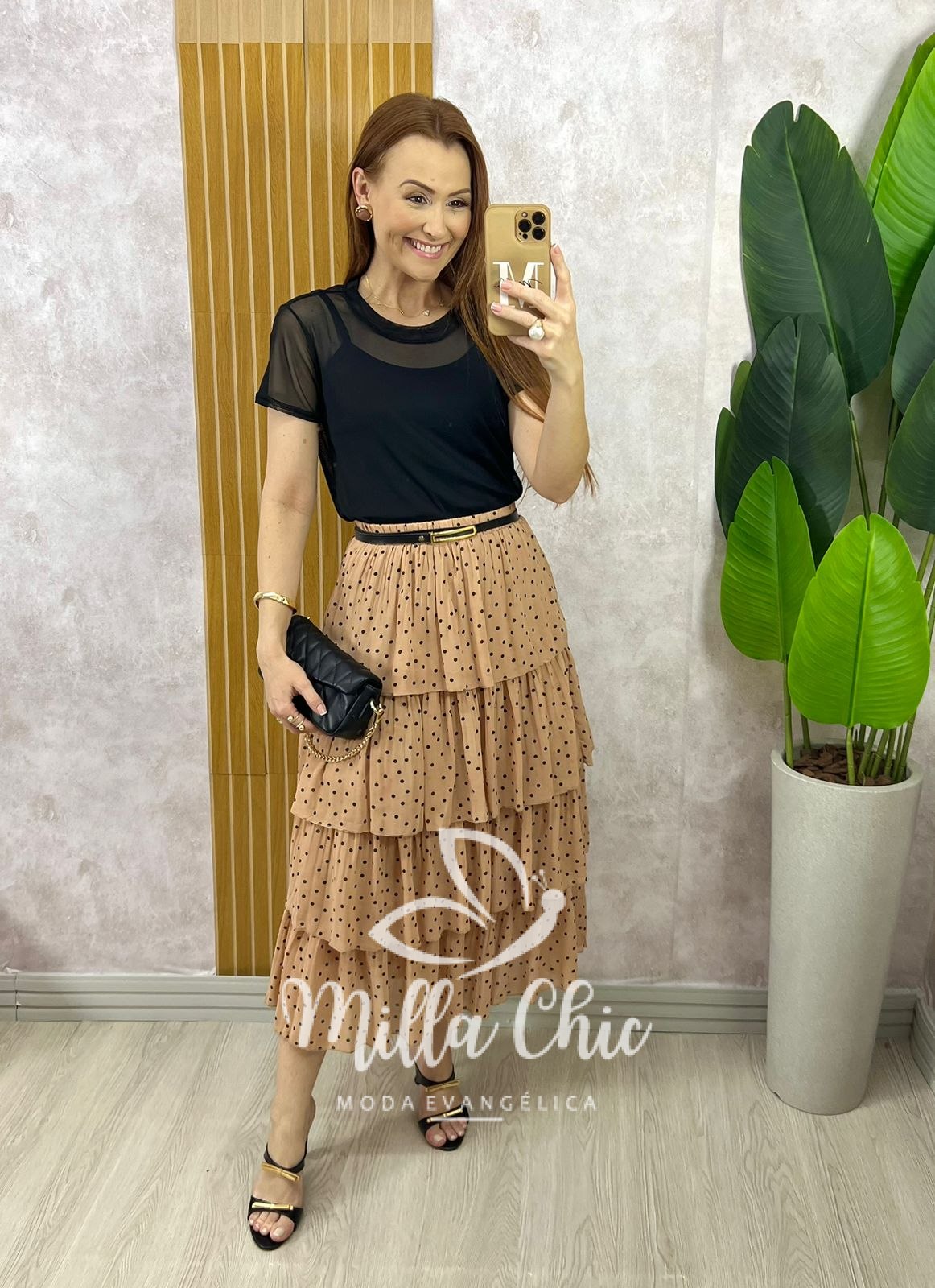 Milla Chic - millachic com br blusa penelope em tule preta Blusa Penélope Em Tule - Preta - Milla Chic