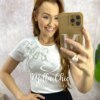 Blusa Sabrina em Algodão com Laço - Branca - Milla Chic