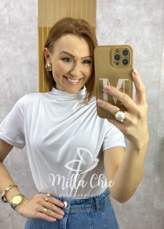 Blusa Tâmara em Fluity - Branca - Milla Chic