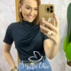 Blusa Tâmara em Fluity - Preta - Milla Chic