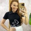 Milla Chic - millachic com br blusa tania gola polo malha branca copia 2 Blusa Tânia Gola Polo Malha - Preta - Milla Chic