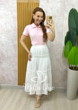 Milla Chic - millachic com br blusa tania gola polo malha rosa 1 Blusa Tânia Gola Polo Malha - Rosa - Milla Chic