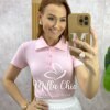 Milla Chic - millachic com br blusa tania gola polo malha rosa 2 Blusa Tânia Gola Polo Malha - Rosa - Milla Chic