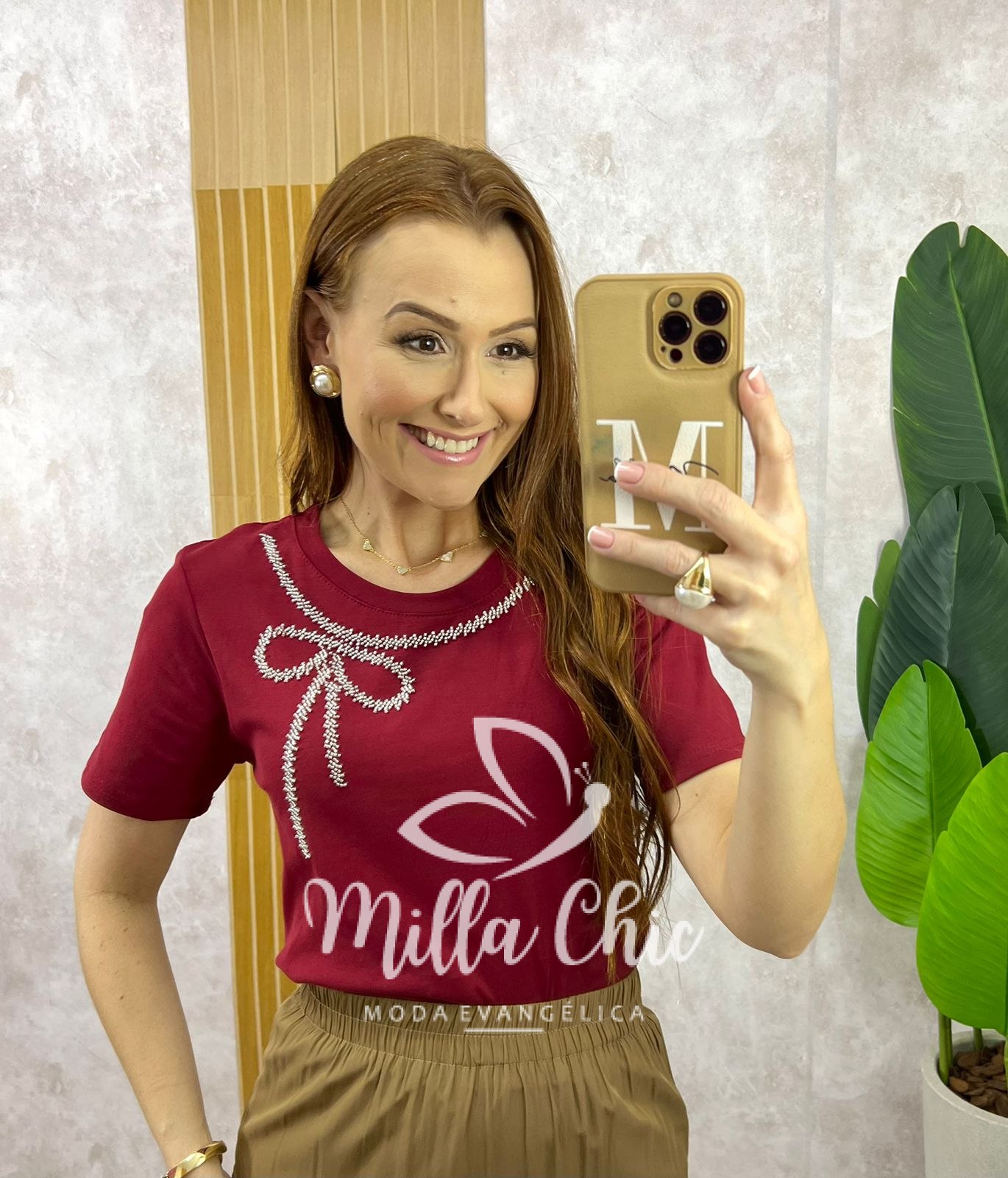 Milla Chic - millachic com br blusa valquiria laco bordada branca copia 1 Blusa Valquíria Laço Bordada - Cereja - Milla Chic