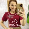 Milla Chic - millachic com br blusa valquiria laco bordada branca copia 2 Blusa Valquíria Laço Bordada - Cereja - Milla Chic