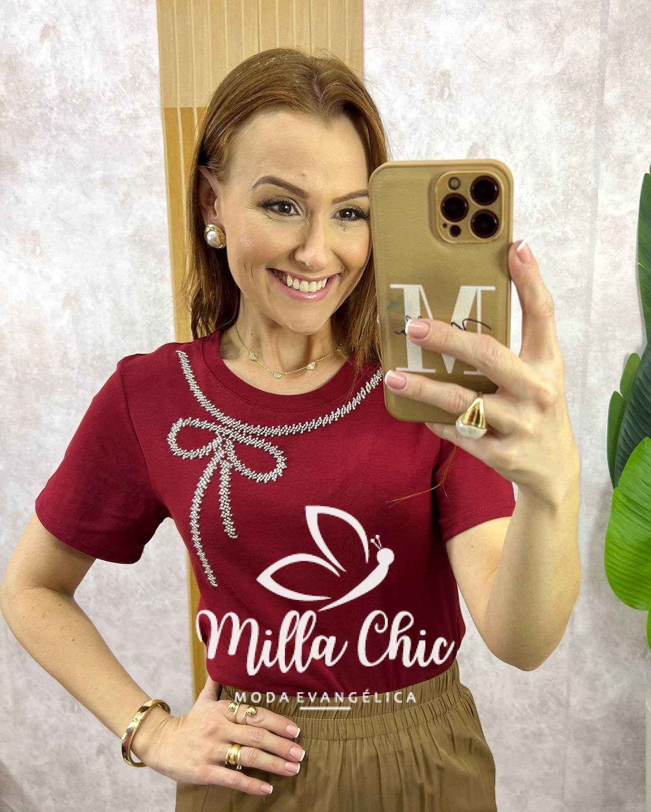 Milla Chic - millachic com br blusa valquiria laco bordada branca copia 2 Blusa Valquíria Laço Bordada - Cereja - Milla Chic
